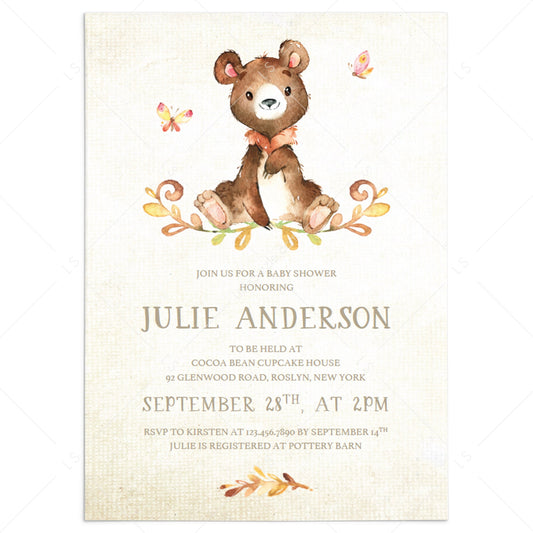 Baby Shower Video Invitation Template Animated Invitation Instant Down