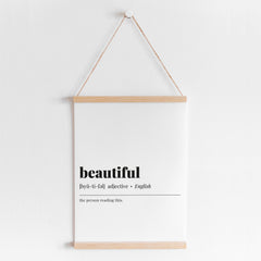 Beautiful Definition Print Instant Download