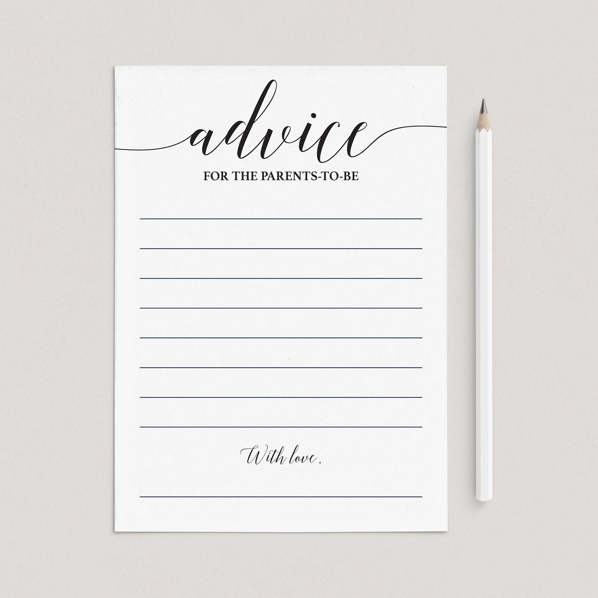 Minimal advice cards for new parents by LittleSizzle