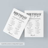 Born in 1963 61st Birthday Party Games Bundle For Men