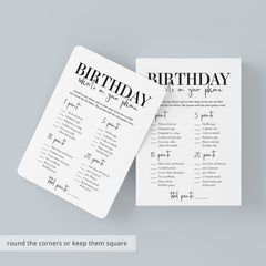 Born in 1958 65th Birthday Party Games Bundle For Men