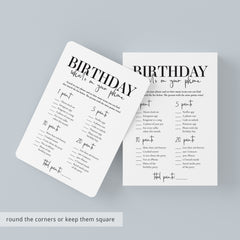 Born in 1933 91st Birthday Party Games Bundle For Men
