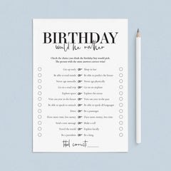 40th Birthday Games For Him Born in 1983