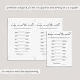Calligraphy Baby Shower Games Pack Download