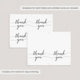 DIY thank you cards printable by LittleSizzle