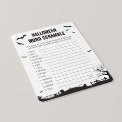 Halloween Word Scramble with Answers Printable Instant Download