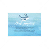 Blue whale baby book request card by LittleSizzle