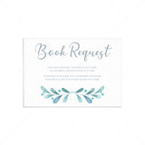 Book request card for winter theme baby shower printable by LittleSizzle