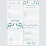 Winter Themed Baby Shower Games Bundle Printable by LittleSizzle