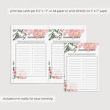 Floral baby shower name guessing game by LittleSizzle