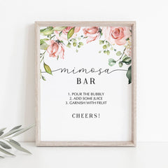Blush floral baby shower decorations by LittleSizzle