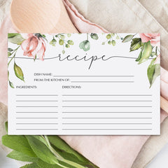 Recipe cards for baby shower printable by LittleSizzle