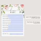 Zoom baby shower wishes cards by LittleSizzle
