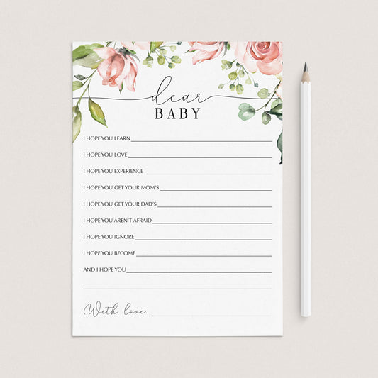 Flower baby party games dear baby wishes by LittleSizzle
