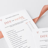 Ever or Never Rose Gold Bachelorette Game