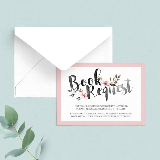 Book request girl baby shower cards by LittleSizzle