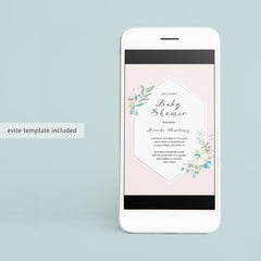 Editable girl shower invitation and inserts by LittleSizzle