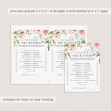 Blush Baby Shower Games Would She Rather Printable