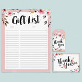 Girl Party Supplies Pack Printable