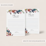 Watercolor floral baby girl shower games printable by LittleSizzle