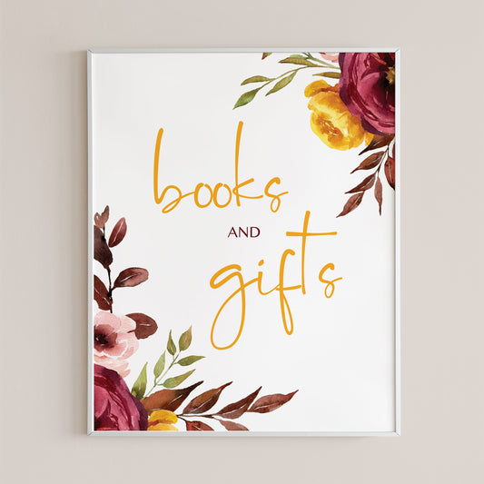 Printable books and gifts table signage by LittleSizzle