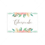 Floral Food Label Printable by LittleSizzle