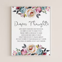 Bohemian baby shower activity printable by LittleSizzle