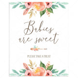 Babies Are Sweet Baby Shower Favors Sign Printable by LittleSizzle