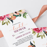 Boho Chic Bridal Shower Invitation PDF Template