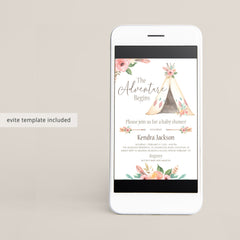 Tribal baby shower evite template by LittleSizzle