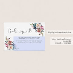 Bring a book instead of a card boho shower printable by LittleSizzle