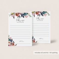 Floral watercolor advice for new mommy printable by LittleSizzle