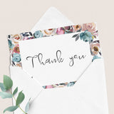 Printable thank you card PDF download by LittleSizzle