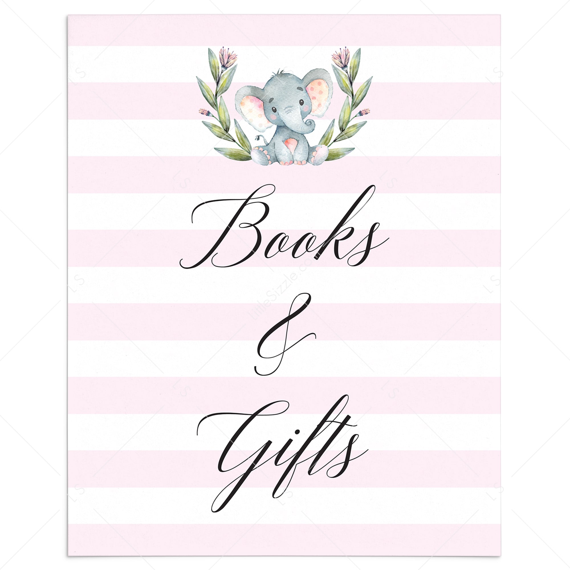 Baby books baby shower signage printable by LittleSizzle