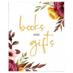 Book baby shower table decorations floral by LittleSizzle