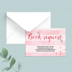 Books for baby cards with pink stripes instant download by LittleSizzle