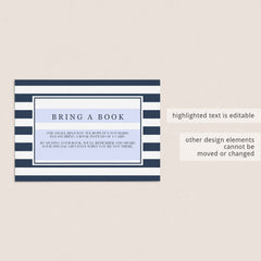 Editable baby shower bring a book instead of a card template by LittleSizzle