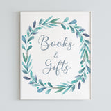 Winter Baby Shower Decorations Books & Gifts Table Sign by LittleSizzle