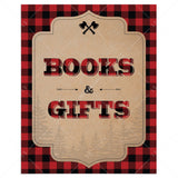 Books and gifts table sign for rustic baby shower by LittleSizzle