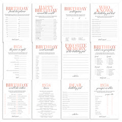 Born In 1938 85th Birthday Party Games Bundle For Women by LittleSizzle