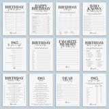 Born in 1963 60th Birthday Party Games Bundle For Men by LittleSizzle