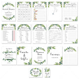 Greenery Bridal Shower Full Package Eucalyptus Printable by LittleSizzle