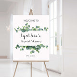 Botanical Bridal Shower Welcome Sign Template by LittleSizzle