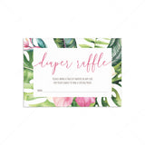 Botanical Diaper Raffle Ticket for Baby Shower by LittleSizzle