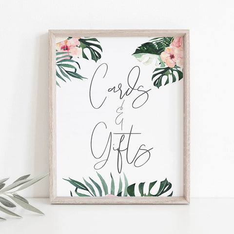 Tropical Cards and Gifts sign printable | Instant download – LittleSizzle