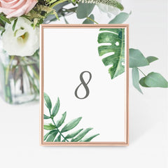 Botanical leaves table numbers by LittleSizzle