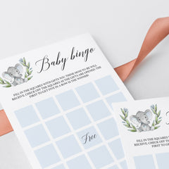 Blue baby shower games printable by LittleSizzle