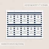 Nautical Baby Shower Full Package Instant Download