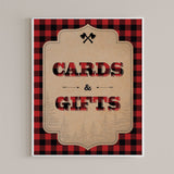 Cards & gifts table sign printable rustic by LittleSizzle