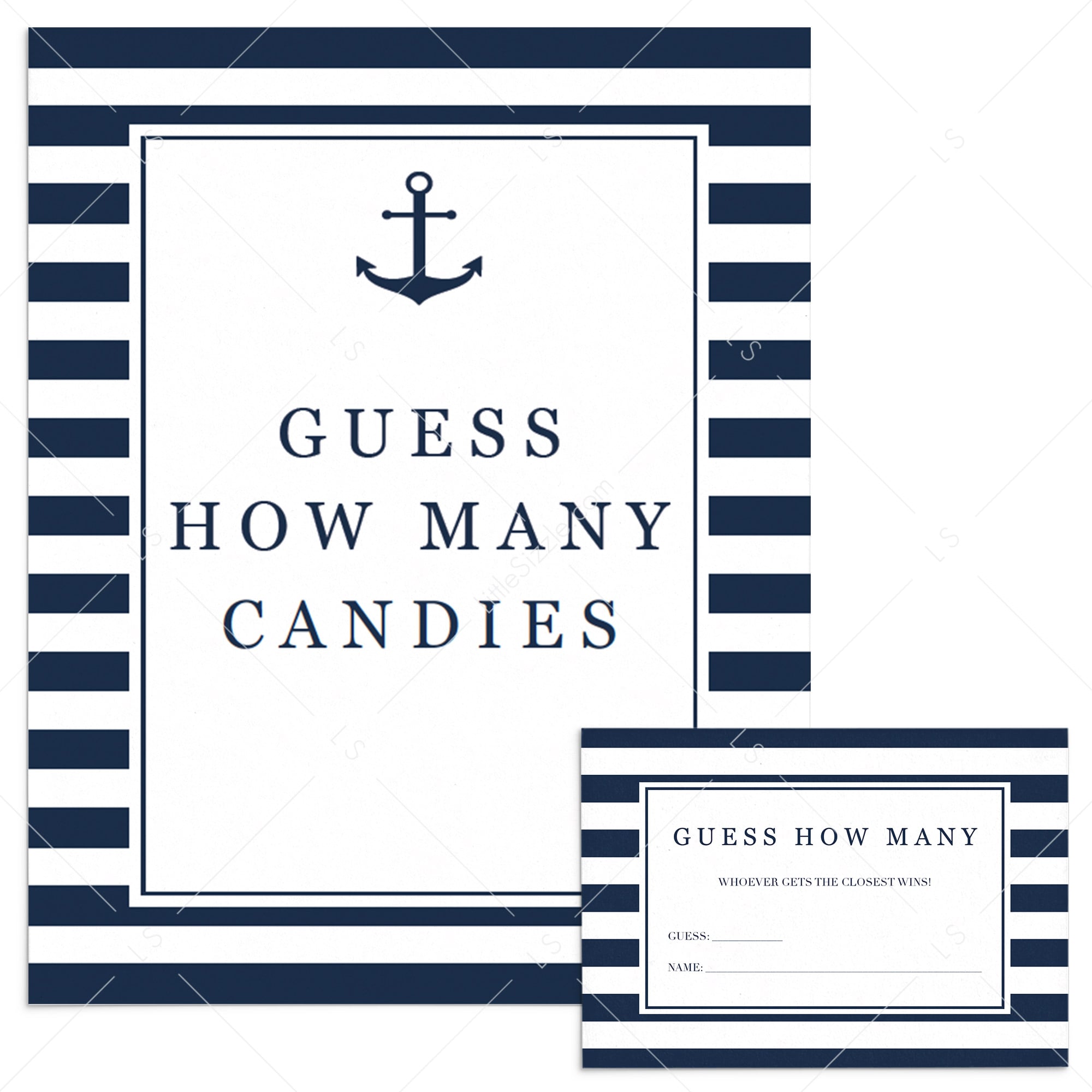 Nautical guessing game printable by LittleSizzle